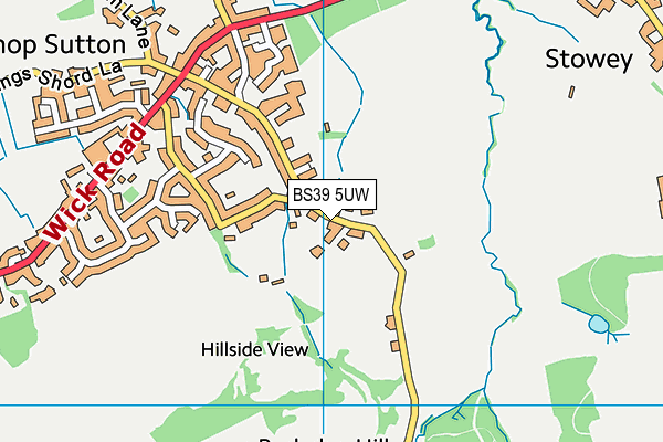BS39 5UW map - OS VectorMap District (Ordnance Survey)
