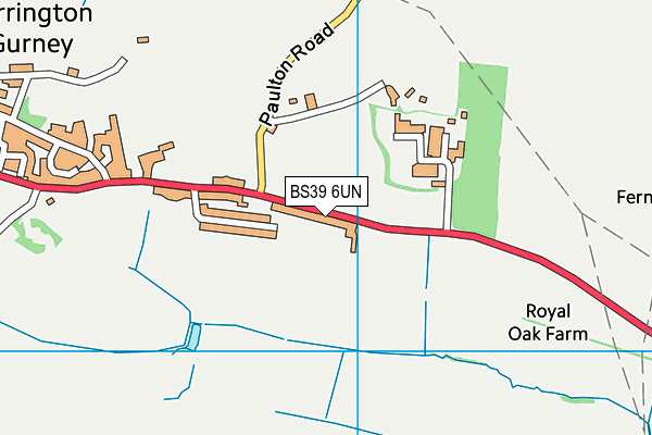 BS39 6UN map - OS VectorMap District (Ordnance Survey)