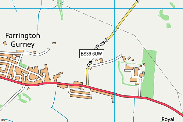 BS39 6UW map - OS VectorMap District (Ordnance Survey)