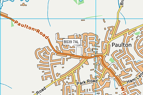 BS39 7AL map - OS VectorMap District (Ordnance Survey)