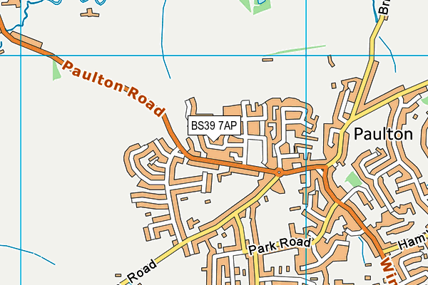 BS39 7AP map - OS VectorMap District (Ordnance Survey)