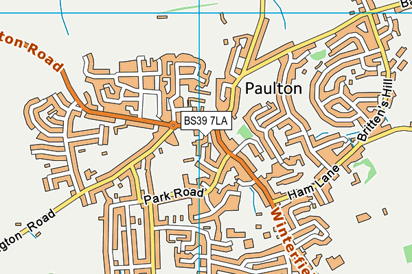BS39 7LA map - OS VectorMap District (Ordnance Survey)