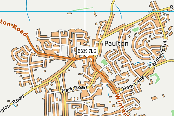 BS39 7LG map - OS VectorMap District (Ordnance Survey)