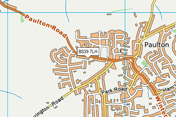 BS39 7LH map - OS VectorMap District (Ordnance Survey)