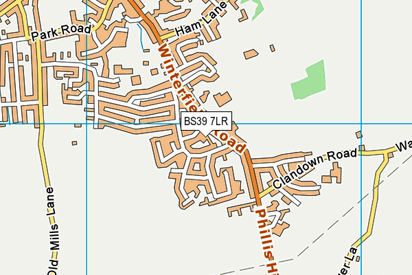 BS39 7LR map - OS VectorMap District (Ordnance Survey)