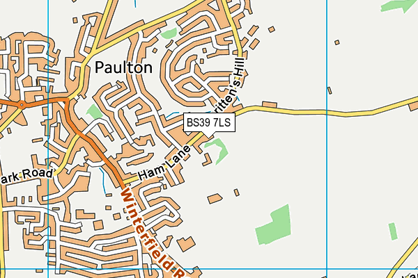 BS39 7LS map - OS VectorMap District (Ordnance Survey)