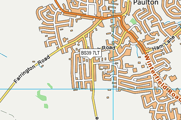 BS39 7LT map - OS VectorMap District (Ordnance Survey)