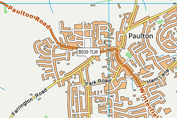 BS39 7LW map - OS VectorMap District (Ordnance Survey)