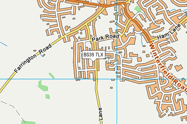 BS39 7LX map - OS VectorMap District (Ordnance Survey)