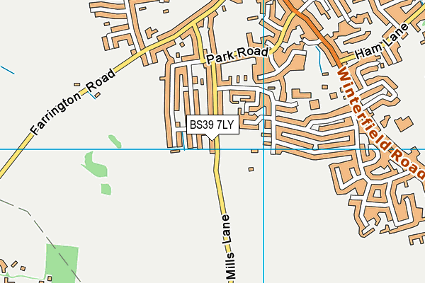 BS39 7LY map - OS VectorMap District (Ordnance Survey)