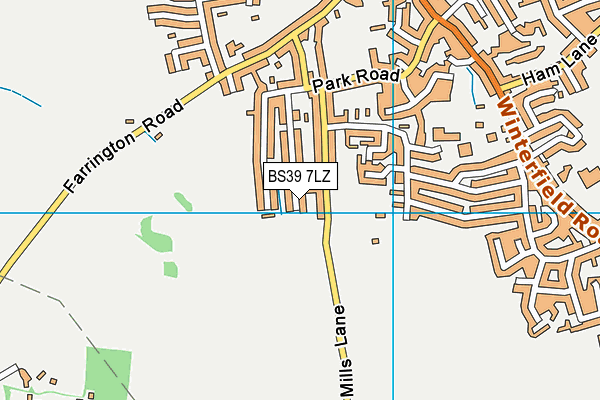 BS39 7LZ map - OS VectorMap District (Ordnance Survey)