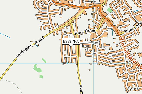 BS39 7NA map - OS VectorMap District (Ordnance Survey)