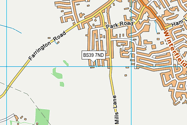 BS39 7ND map - OS VectorMap District (Ordnance Survey)