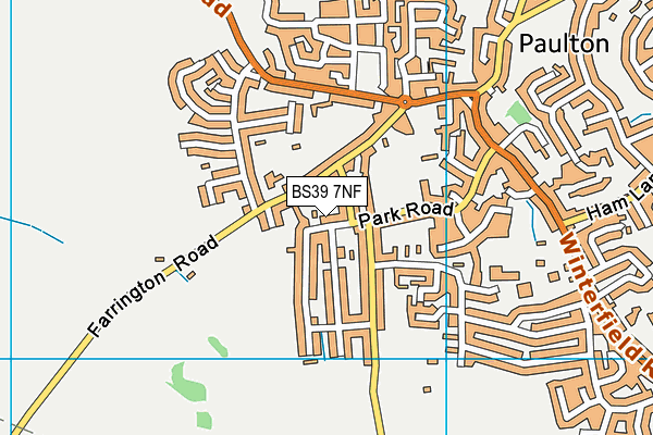 BS39 7NF map - OS VectorMap District (Ordnance Survey)