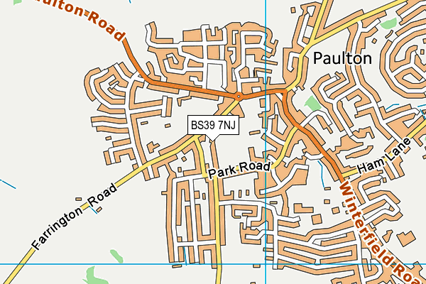 BS39 7NJ map - OS VectorMap District (Ordnance Survey)
