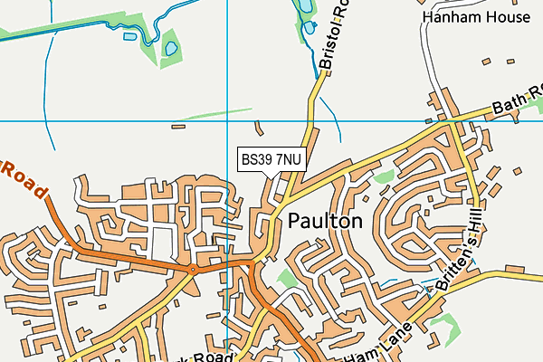 BS39 7NU map - OS VectorMap District (Ordnance Survey)