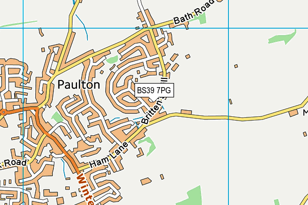 BS39 7PG map - OS VectorMap District (Ordnance Survey)