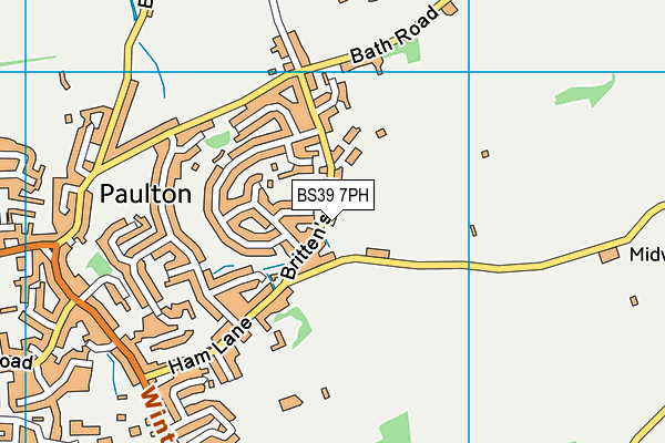 BS39 7PH map - OS VectorMap District (Ordnance Survey)