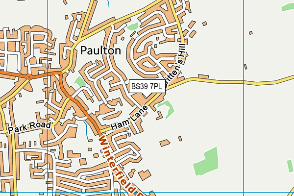 BS39 7PL map - OS VectorMap District (Ordnance Survey)