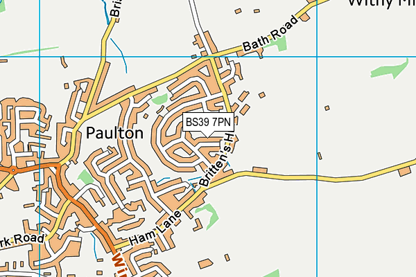 BS39 7PN map - OS VectorMap District (Ordnance Survey)