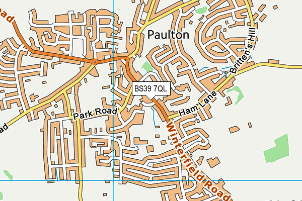 BS39 7QL map - OS VectorMap District (Ordnance Survey)