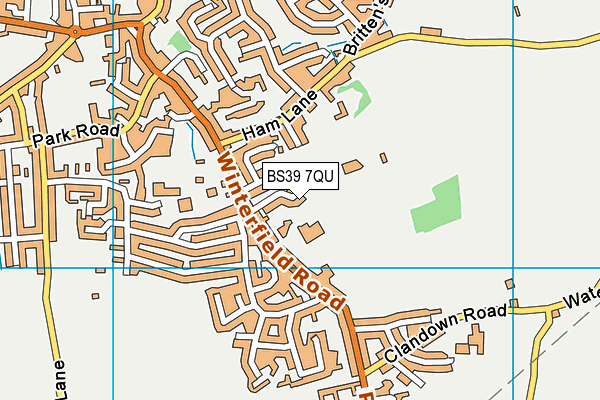 BS39 7QU map - OS VectorMap District (Ordnance Survey)