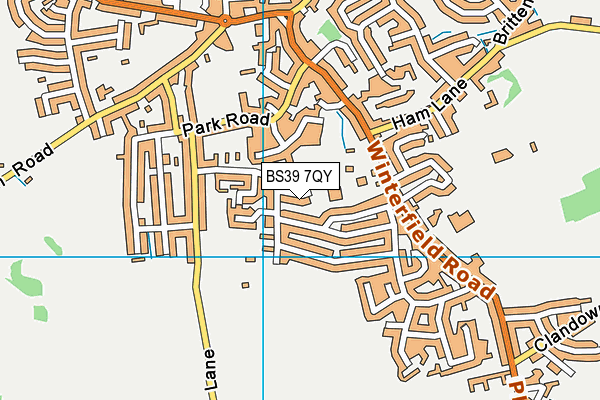 BS39 7QY map - OS VectorMap District (Ordnance Survey)