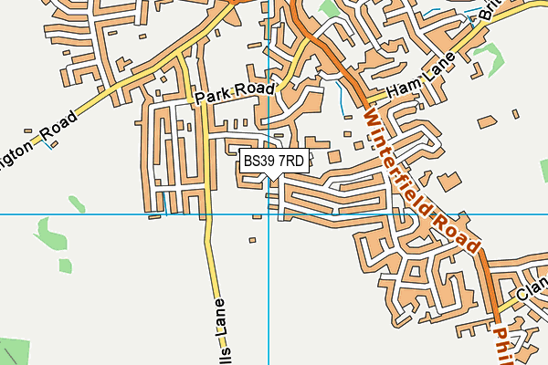 BS39 7RD map - OS VectorMap District (Ordnance Survey)