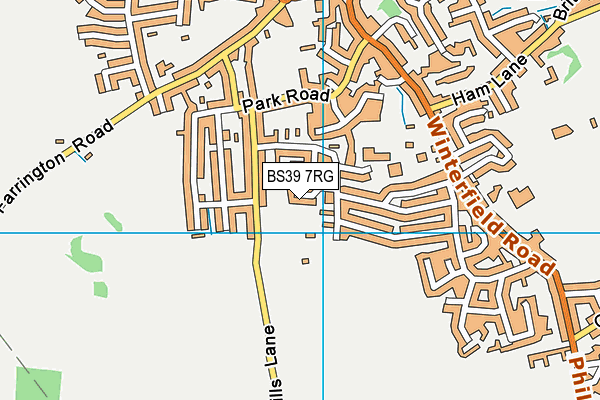 BS39 7RG map - OS VectorMap District (Ordnance Survey)