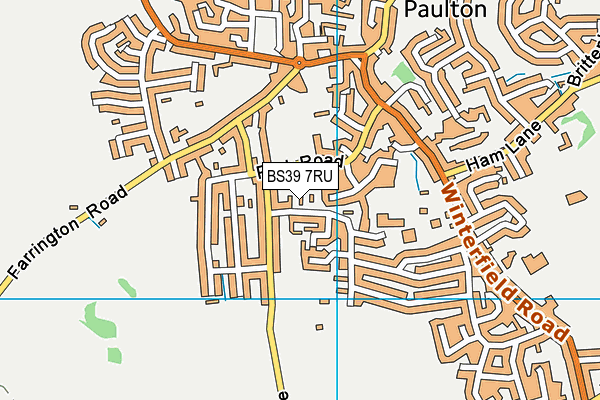 BS39 7RU map - OS VectorMap District (Ordnance Survey)