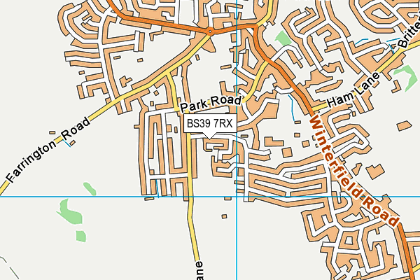 BS39 7RX map - OS VectorMap District (Ordnance Survey)