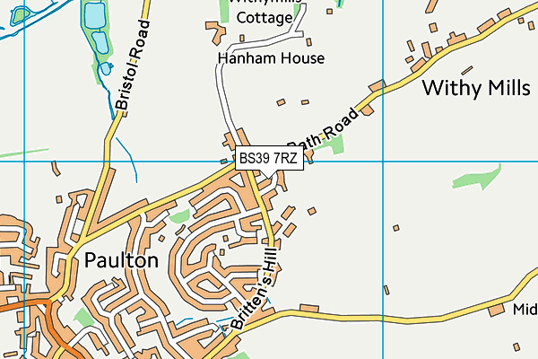 BS39 7RZ map - OS VectorMap District (Ordnance Survey)