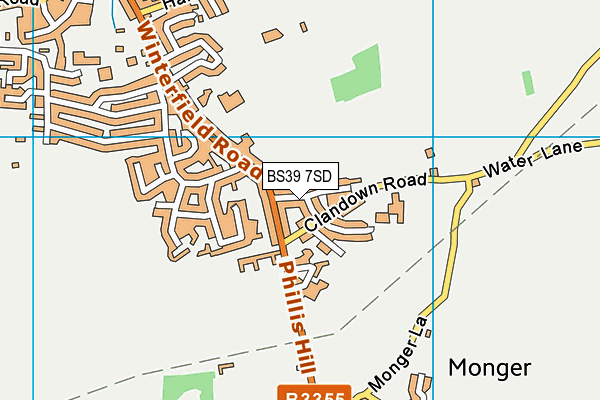 BS39 7SD map - OS VectorMap District (Ordnance Survey)