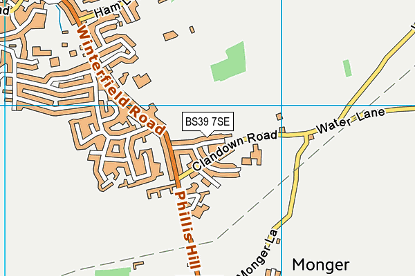 BS39 7SE map - OS VectorMap District (Ordnance Survey)