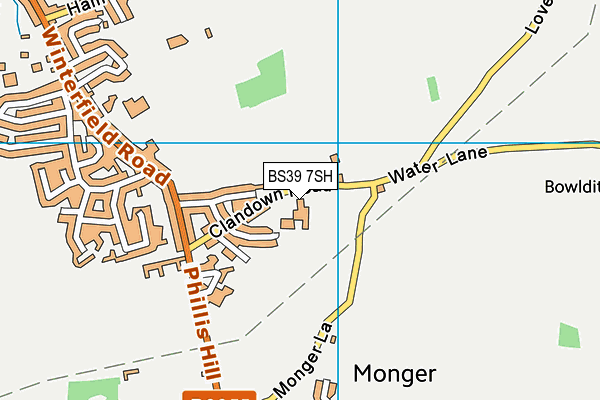 BS39 7SH map - OS VectorMap District (Ordnance Survey)