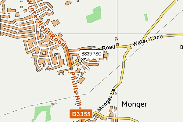 BS39 7SQ map - OS VectorMap District (Ordnance Survey)