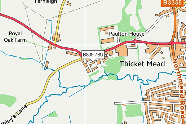 Curves For Women (Midsomer Norton) (Closed) map (BS39 7SU) - OS VectorMap District (Ordnance Survey)