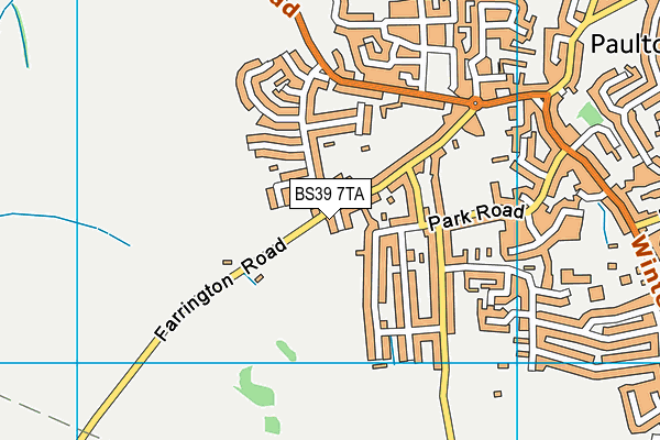 BS39 7TA map - OS VectorMap District (Ordnance Survey)