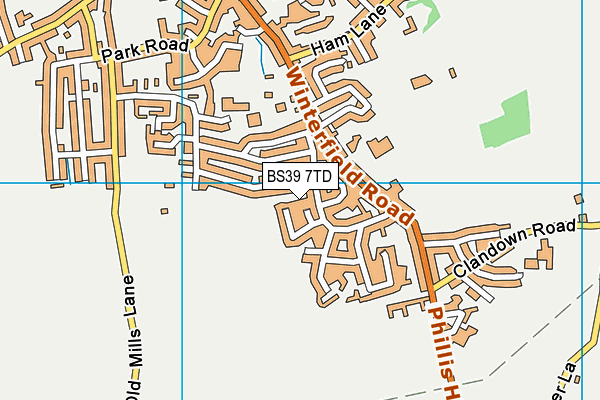 BS39 7TD map - OS VectorMap District (Ordnance Survey)