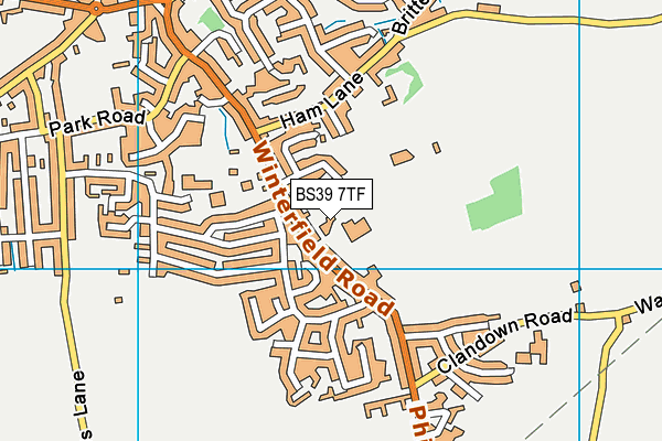 BS39 7TF map - OS VectorMap District (Ordnance Survey)