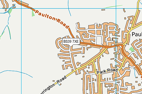 BS39 7XE map - OS VectorMap District (Ordnance Survey)