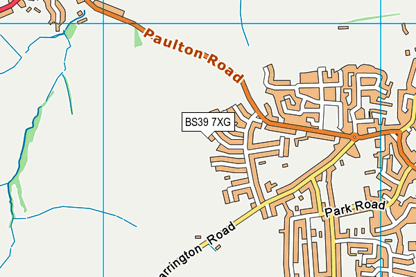 BS39 7XG map - OS VectorMap District (Ordnance Survey)