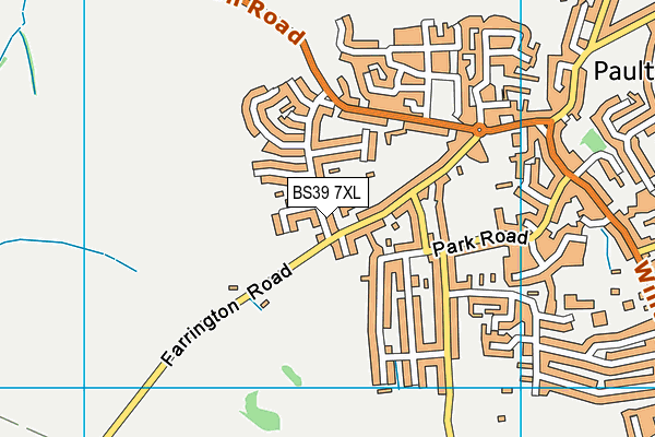 BS39 7XL map - OS VectorMap District (Ordnance Survey)