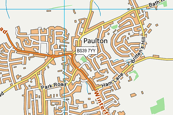 BS39 7YY map - OS VectorMap District (Ordnance Survey)