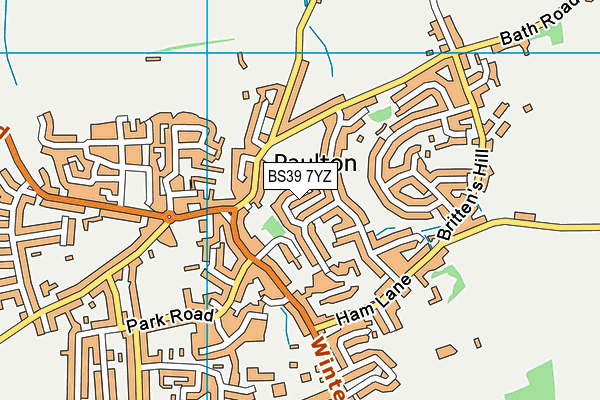 BS39 7YZ map - OS VectorMap District (Ordnance Survey)