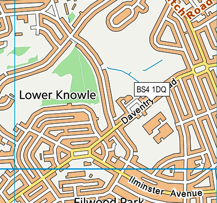 The Park Knowle map (BS4 1DQ) - OS VectorMap District (Ordnance Survey)