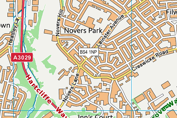 BS4 1NP map - OS VectorMap District (Ordnance Survey)