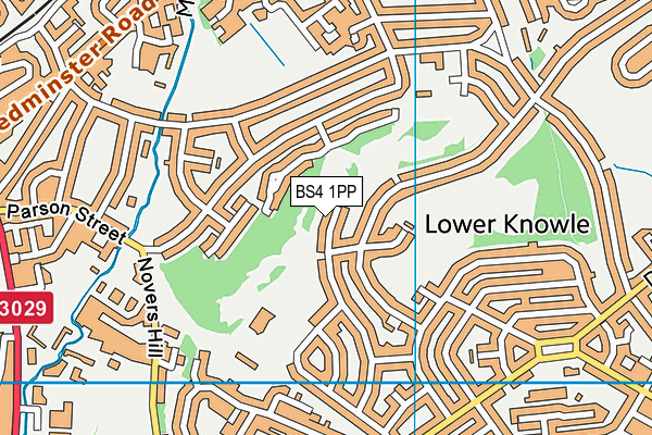 BS4 1PP map - OS VectorMap District (Ordnance Survey)