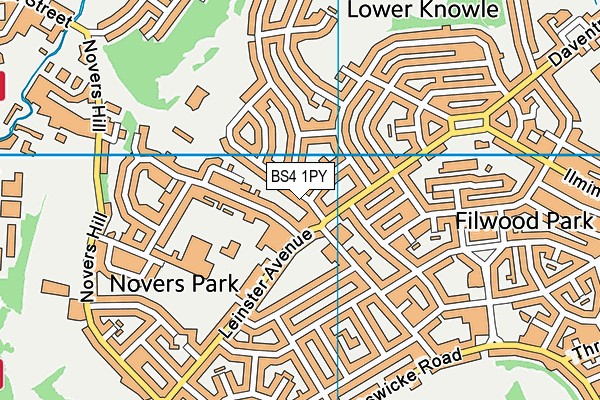 BS4 1PY map - OS VectorMap District (Ordnance Survey)