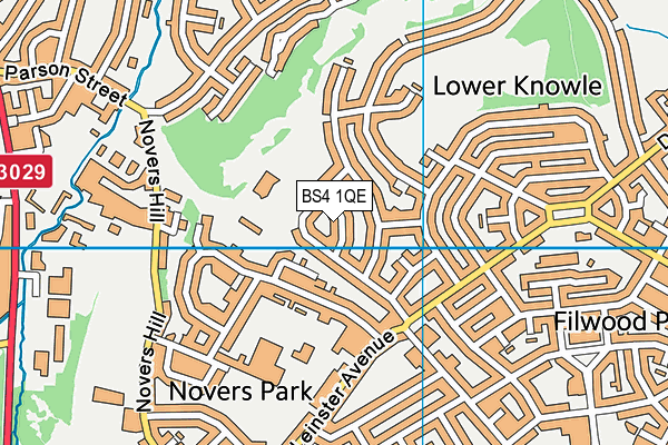 BS4 1QE map - OS VectorMap District (Ordnance Survey)